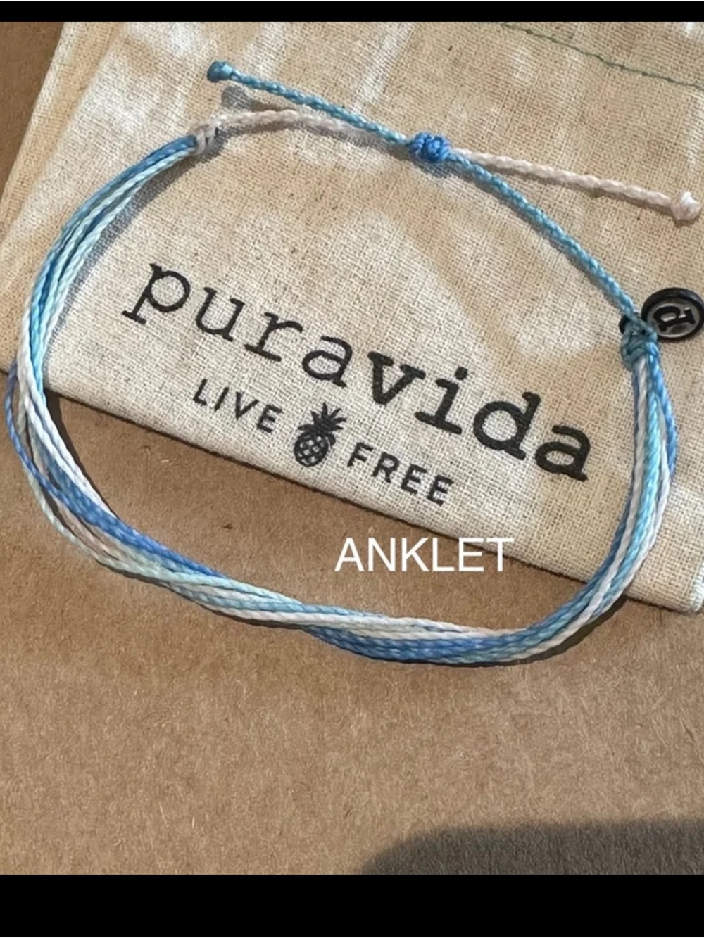 PURA VIDA Anklet Spring Skies NEW! Unisex Adjustable!